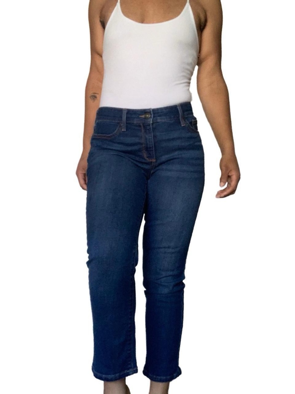 High-Rise Dark Blue Jeans